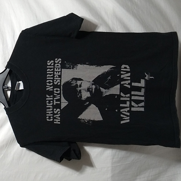 Chuck Norris 2008 Vintage T-Shirt Great Condition M&O Knits Heavyweight Shirt - Picture 1 of 9